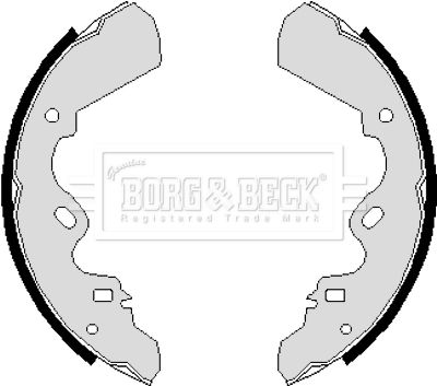 BORG & BECK Комплект тормозных колодок BBS6083